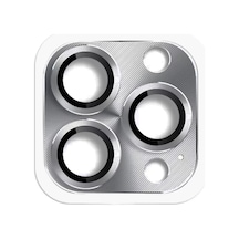 Apple İphone 16 Pro Max Pers Alüminyum Kamera Lens - Gri Belirtilmemiş