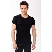 Erkek Slim Fit Bisiklet Yaka Kısa Kollu T-Shirt Tişört 10 Renk