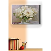 Webstyle Sayılarla Boyama Seti Kasnaklı Beyaz Güller 40 X 50 Cm