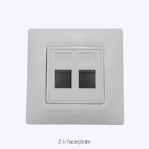 2'li Boş Faceplate Adaptör