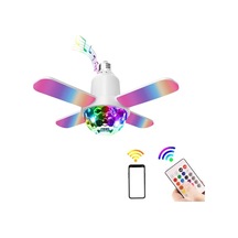 Mini Rgb Renkli Bluetooth Projeksiyon Müzik Lambası 24w, E26/e27 Uyumlu, Dört Bloklu Işık Efekti Diğer Diğer