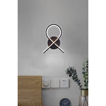 3 Renk Loop Led Duvar Apliği Modern Siyah Loop Tasarım Dekoratif Aydınlatma 1