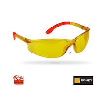 Roney Koruyucu Gözlük İş Gözlüğü Sarı