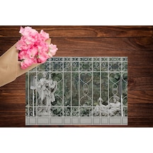 Modern Heykelli Amerikan Servis 4'lü Set Çok Renkli