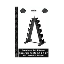 Premium Set Fitness Egzersiz Relife At-dr-07 Pvc Dambıl Standı