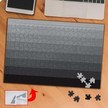Degrade Gradyan Color Siyah Gri 240 Parça Puzzle Yapboz Tablo-gd20