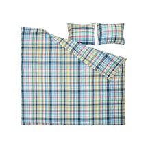 Ikea Höstgentıana Çift Kişilik Nevresim Takımı 220 X 240 Cm Sarı - Mavi - Beyaz - Yeşil Çok Renkli