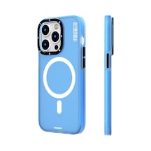 iPhone 14 Pro Max Uyumlu Kılıf Magsafe Şarj Özellikli Youngkit Colored Sand Serisi Kapak