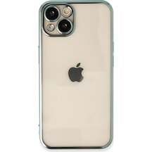 Apple iPhone Uyumlu,  13 Kılıf Razer Lensli Silikon - Yeşil