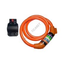 ŞİFRELİ 12X100 APARATLI TURUNCU KİLİT Siyah - Fuşya