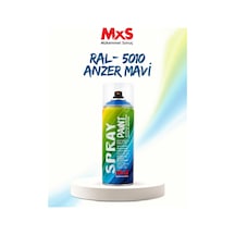 Mxs Ral 5010 Anzer Mavi Akrilik Sprey Boya 400 Ml Siyah