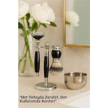 Koleksiyon Tıraş Seti 304 Cerrahi Çelik & Kemik Saplı Çift Cidarlı Tıraş Tası Icardi Collection 722192