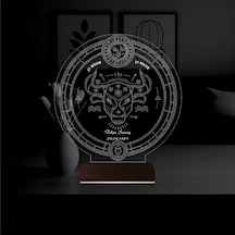 Luvivia Astroloji Boğa Burcu Kişiye Özel 3d Lamba - Masa Gece Lambası