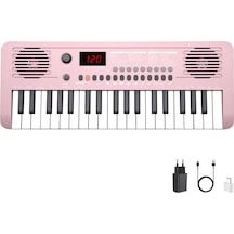 Jwin Sapphire Mk-1537 37 Tuşlu Org Adaptör Hediye -pembe