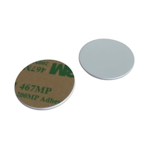 Rfıd 1k Pvc 3m Kendinden Yapışkanlı Arka Taraf, Yuvarlak, 25 Mm Rfıd Madalya Etiketi 0,9 Mm Kal 1