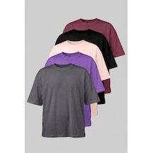 Respire Erkek Basic Oversize T-shirt 5'li Set Set-3