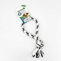 Eurodog - 528 - Diş İpi Halka Tek Düğüm Siyah Beyaz - Kmrsfres - 25 Cm