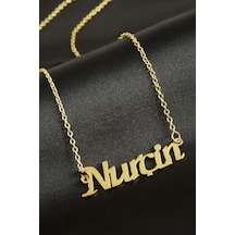 Nurçin - 457 - İsimli - Shophnrl - Kolye -sarı altın