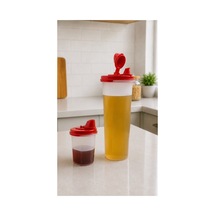 Yağdanlık Oval Kırmızı 1.1 Lt Ve 440 Ml. Kırmızı