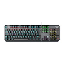 Aula F2066 Blue Switch Rgb Makrolu Kablolu Gaming Türkçe Mekanik Oyuncu Klavyesi