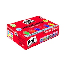 Pritt 6 Renk Parmak Boyası - 6 x 30 Ml Finger Paint