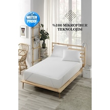 Mona Verde Sıvı Geçirmez Alez Mikro 4 Köşe Lastikli Çift Kişilik Tek Kişilik Bebek Alezi Su Yatak Koruyucu MNVMKRLAS00 Beyaz