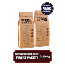 Begon Kahve Nord Kivu Filtre Kahve Öğütülmüş Fırsat Paketi 1000g X 2 Adet Filtre