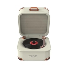 Mikado Md-62bt 5w 1200mah Krem Tf Kart + Bluetooth Destekli Klasik Retro Müzik Kutusu