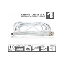 Samsung Uyumlu  Telefon, Tablet, Kamera Micro Usb 2.0 Şarj Data Kablosu Luna Kablo