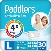 Paddlers Yetişkin Hasta Bantlı Bez Large 30 Adet – Sızdırmaz, Yüksek Emici