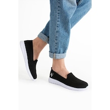 Adımist Kadın Örme Ses Yapmaz Ortopedik Rahat Hafif Günlük Sneaker Ayakkabı Siyah-beyaz Adımist Kadın Örme Ses Yapmaz Ortopedik Rahat Hafif Günlük Sneaker Ayakkabı Siyah-beyaz