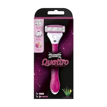 Wilkinson Sword Quattro Sistem Kadın Tıraş Bıçağı Vakumlu Tutma Aparatı Ile Birlikte 4 Bıçaklı 1 Adet