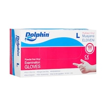 Dolphin Pudrasız Vinyl Eldiven L