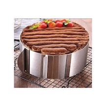 Ayrex Çoşan Ayarlaabilir Gümüş Yuvarlak Pasta Çemberi 15 Cm Diğer