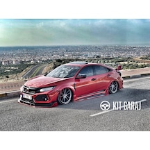 Honda Civic 2016-2021 Fc5 Fc5 Custom Ön Lip Plastik Boyasız