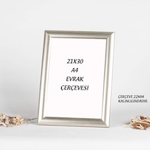 A4 Gümüş Çerçeve 21x30