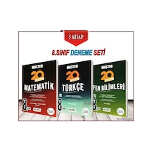 8. Sınıf Master Deneme Seti 3 Kitap Okyanus Yayınları