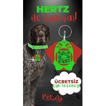 Petjoo 26.Hertz Kırmızı-Yeşil Qr'lı Köpek Künyesi