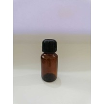 Cam Şişe 30 Ml Ve Plastik Siyah Kapak 50 Adet