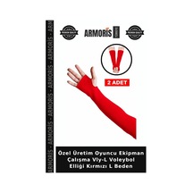 Özel Üretim Oyuncu Ekipman Çalışma Vly-l Voleybol Elliği Kırmızı L Beden