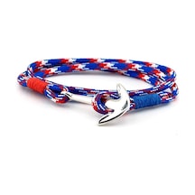 Kirmizi Mavi Beyaz Çapali Denizci Erkek Bileklik Bt447 Çok Renkli