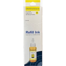 Hp Ve Canon Uyumlu Üniversal Yellow Uyumlu Mürekkep 70ml 4 Adet