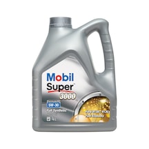 Mobil Super 3000 X1 FE 5W-30 Tam Sentetik Motor Yağı 4 L
