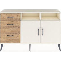 Arges Konsol 4 Raflı 3 Çekmeceli 2 Kapaklı 132x30x83 Aytaşı-aytaşı/çam Aytaşı/çam