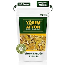 Yörem Afyon Meşhur Mersin Yöresinden Doğal Şifa Kaynağı Küp Kesim Limon Kabuğu Kurusu Citrus Limon 90gr. 90 G