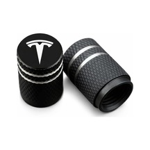 E-garaj Tesla Model Y Juniper İle Uyumlu Alüminyum Sibop Kapak Seti Siyah Renk 4 Adet