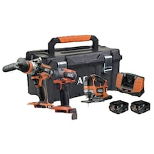 Aeg 3'lü Mobilyacı Seti 18v 5ah Matkap+vidalama+dekupaj