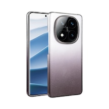 Mey İthalat Redmi Note 14 Pro 5g Glossy Kapak - Siyah Gümüş