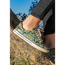 Kadın Vegan Deri Çok Renkli Günlük Sneakers - Wild Spirit Tasarım