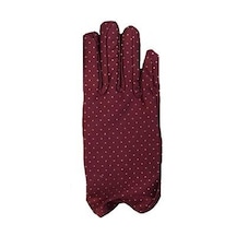 Bordo Renk Puanlı Çocuk  Eldiveni